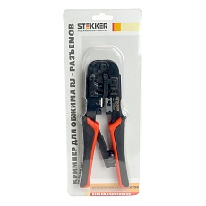 Кримпер STEKKER CTLS007 для обжима RJ разъемов RJ-45 (8P8C), RJ-12 (6P6C) и RJ-11 (6P4C и 6P2C), черный, красный 3