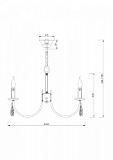 Подвесная люстра Freya Forte FR1006PL-06N 1