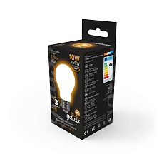 Лампа светодиодная филаментная Gauss E27 10W 2700К матовая 102202110 2
