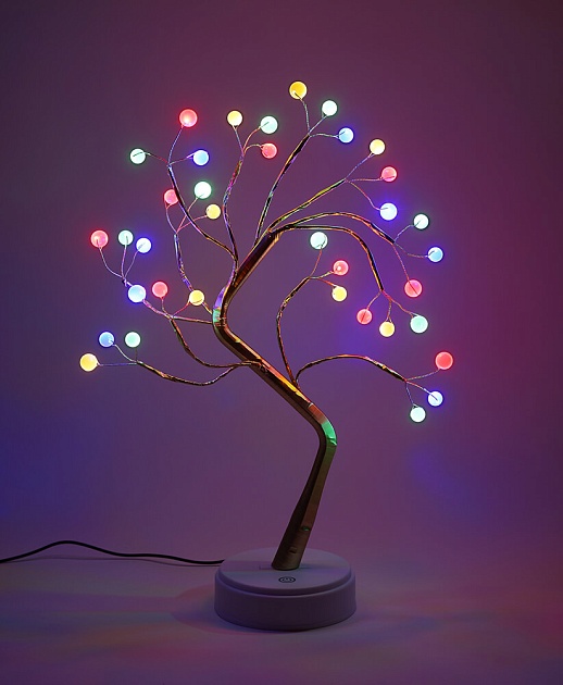 Светодиодная новогодняя фигура ЭРА ЕGNID - 36M дерево с разноцветными жемчужинами 36 LED Б0051948 фото 21