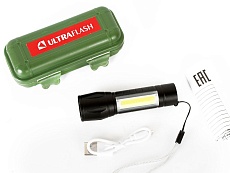 Ручной светодиодный фонарь Ultraflash Accu Profi аккумуляторный 93х23 90 лм E1337 14269 3