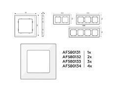 Рамка AMBRELLA VOLT AF580133 1