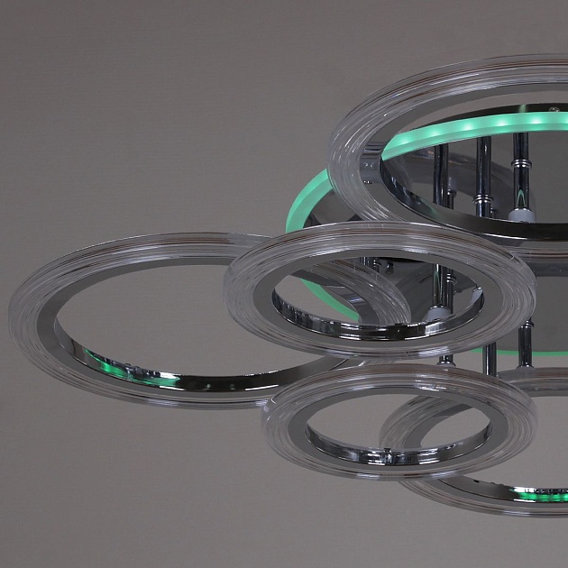 Потолочная светодиодная люстра Reluce 09812-3.3-4+4D CR (RGB) Фото № 3