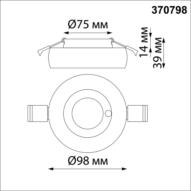 Встраиваемый светильник Novotech Spot Water 370798 Фото № 3