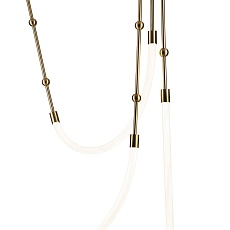Подвесной светодиодный светильник Indigo Corda 14010/3P Brass V000064L 3
