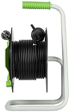 Удлинитель силовой ЭРА GREEN LINE GAZ-2x1-20m Greenline на катушке пластик 1 розетка без заземления 20м ПВС 2x1мм2 Б0065120 1