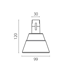 Трековый светильник Lightstar Due Hermes 210947 2