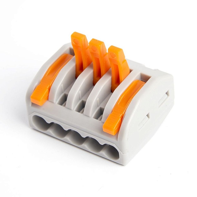 Клемма строительно-монтажная 5-проводная Stekker, LD222-615 39868 изображение 4 Клемма строительно-монтажная 5-проводная Stekker, LD222-615 39868 Фото № 4