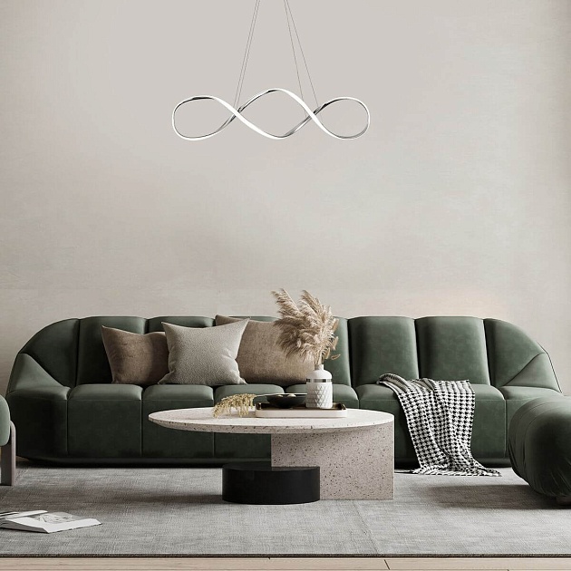 Подвесной светодиодный светильник Escada Knot 10236/1LED Chrome изображение 2 Подвесной светодиодный светильник Escada Knot 10236/1LED Chrome Фото № 2