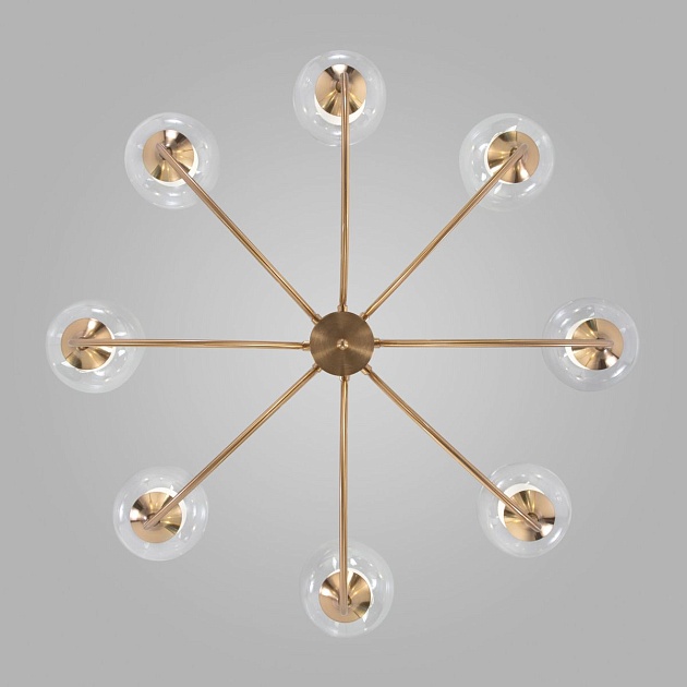 Подвесная люстра Eurosvet Spritz 70217/8 латунь изображение 4 Подвесная люстра Eurosvet Spritz 70217/8 латунь Фото № 4