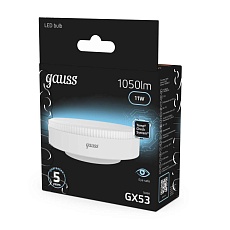 Лампа светодиодная Gauss GX53 11W 4100K матовая 108008211 3