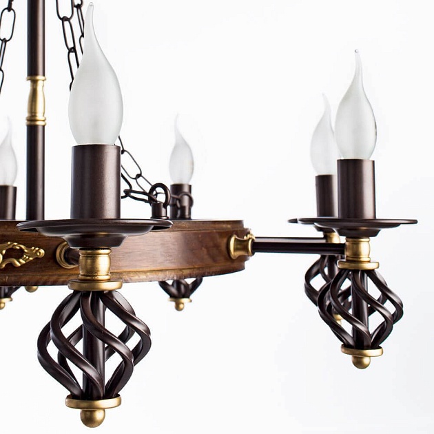 Подвесная люстра Arte Lamp Cartwheel A4550LM-8CK изображение 4 Подвесная люстра Arte Lamp Cartwheel A4550LM-8CK Фото № 4