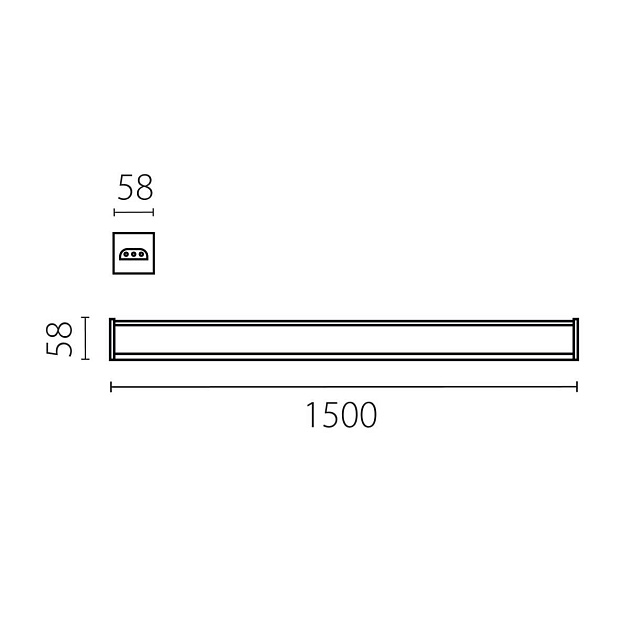Светильник линейный 60W Trito Lightstar 456607 Фото № 2