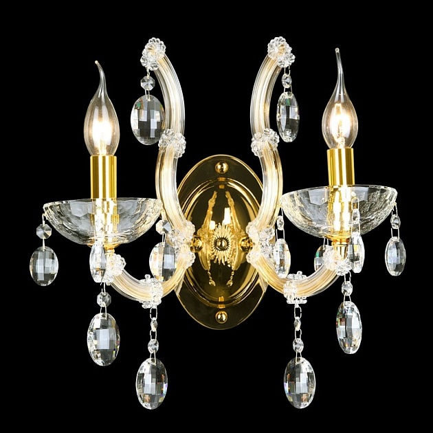 Бра Crystal Lux Hollywood AP2 Gold Фото № 3