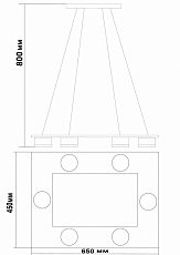 Подвесная светодиодная люстра Lucia Tucci Natura 152.6 Led Venge 1