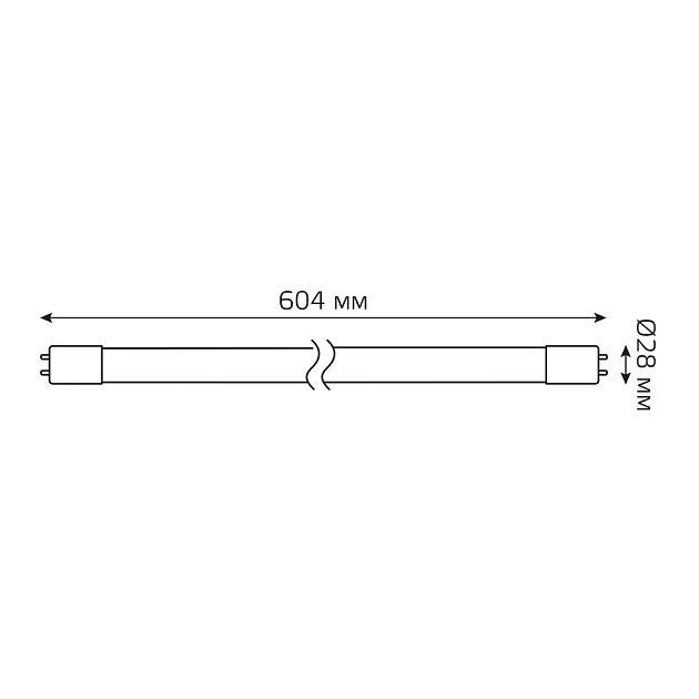 Лампа светодиодная Gauss G13 10W 6500K матовая 93030 Фото № 4