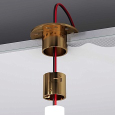 Встраиваемое крепление для круглого гибкого неона Full light латунь Elektrostandard a070756 5
