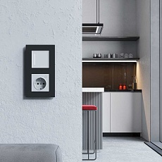 Рамка Werkel Slab на 2 поста черный матовый W0022908 4690389193378 1