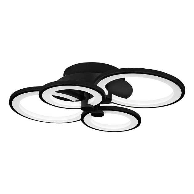 Потолочная светодиодная люстра iLedex Ring A001/4 MBK изображение 6 Потолочная светодиодная люстра iLedex Ring A001/4 MBK Фото № 6