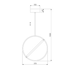 Подвесной светодиодный светильник Eurosvet Element 90281/1 хром 2