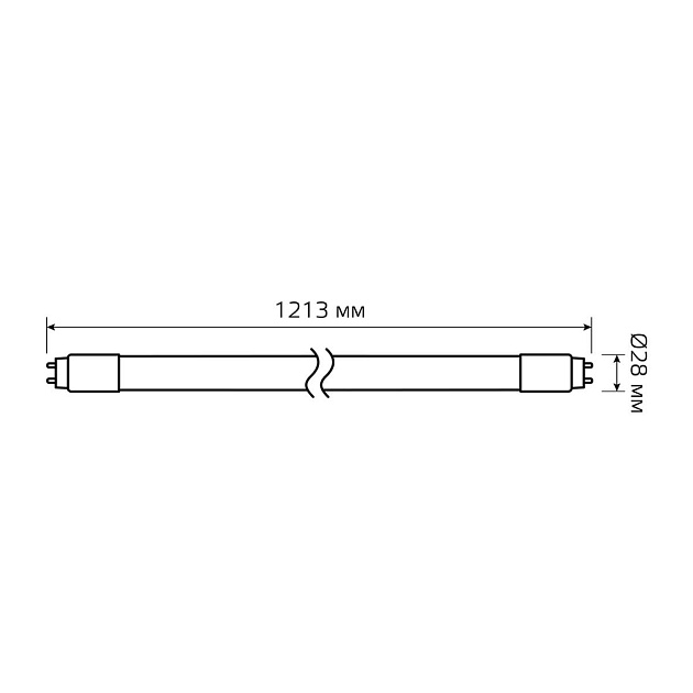 Лампа светодиодная Gauss G13 24W 6500К матовая 93034 Фото № 3