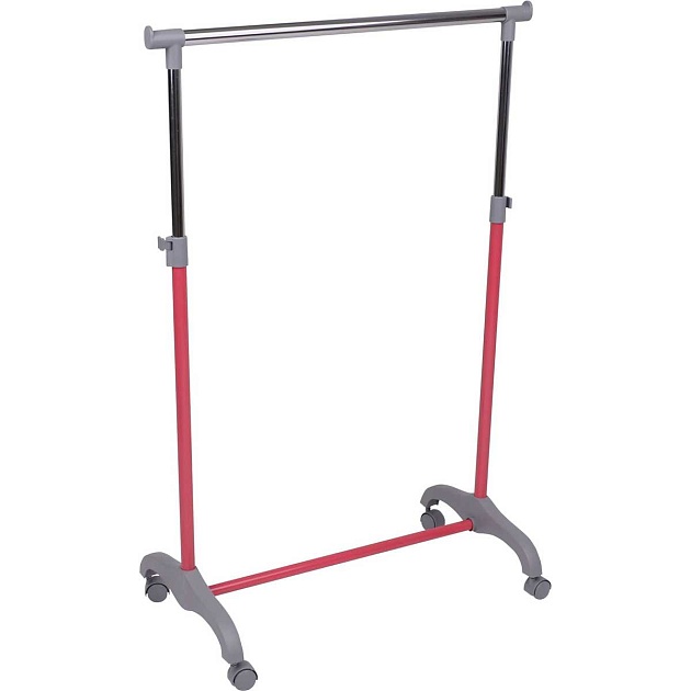 Гардеробная вешалка AksHome Mix на колесах, розовый, металл 77670 изображение 1 Гардеробная вешалка AksHome Mix на колесах, розовый, металл 77670 Фото № 1