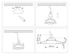 Светильник встраиваемый Ambrella Light TN102824 5