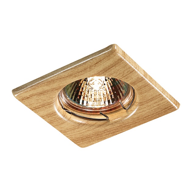 Встраиваемый светильник Novotech Spot Wood 369716 Фото № 1