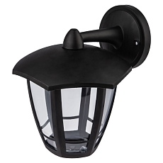 Садово-парковый светильник ЭРА «Дели 3» ДБУ 07-8-006 черный 6-гранный настенный IP44 светодиодный 8Вт 3000K Б0064274 3