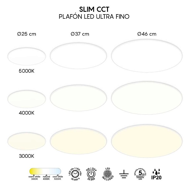 Потолочный светильник Mantra SLIM CCT 8691 изображение 8 Потолочный светильник Mantra SLIM CCT 8691 Фото № 8