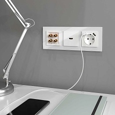 Акустическая розетка Werkel белая W1185001 4690389155536 3