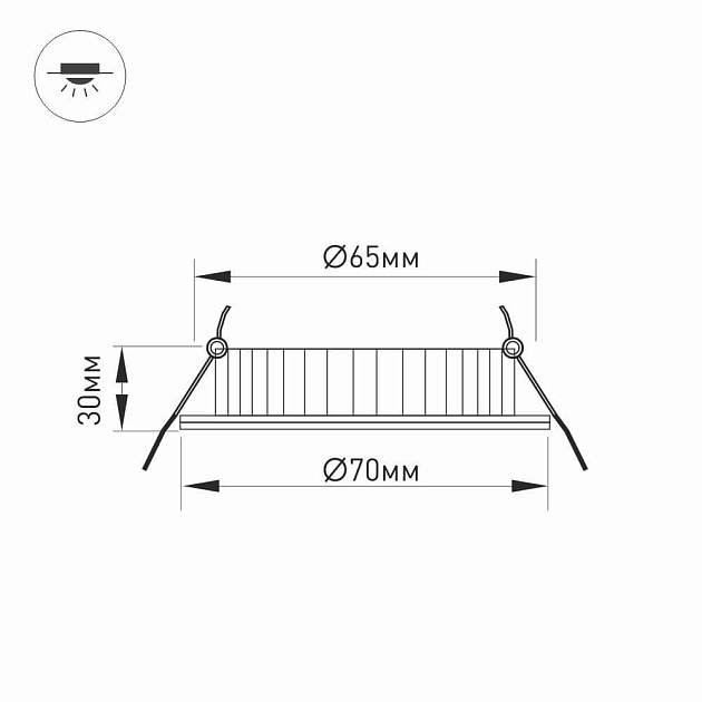 Мебельный светодиодный светильник Arlight LTM-R70WH-Frost 4.5W Day White 110deg 020770 фото 6