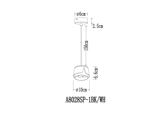 Подвесной светильник Arte Lamp Amaks A8028SP-1WH изображение 2 Подвесной светильник Arte Lamp Amaks A8028SP-1WH Фото № 2