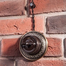 Комплект изоляторов без винта Werkel Retro 50 шт. коричневый W6431314 4690389166198 1