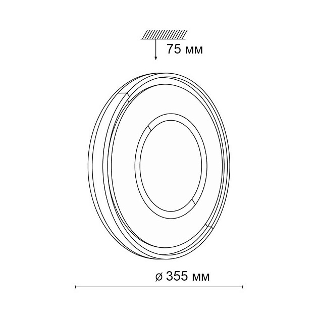 Настенно-потолочный светодиодный светильник Sonex Tan Stoki 3046/CL Фото № 4
