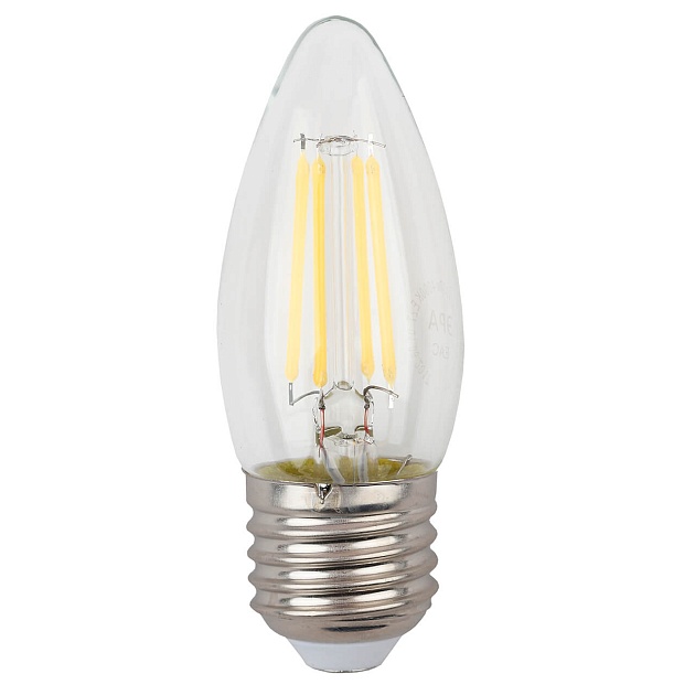 Лампа светодиодная филаментная ЭРА E27 11W 2700K прозрачная F-LED B35-11w-827-E27 Б0046986 фото 