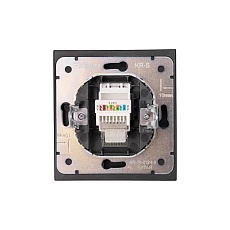 Розетка STRONG компьютерная RJ45 кат6 с/у антрацит KRANZ KR-78-0724-5 5