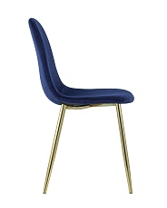Кухонный стул Stool Group Валенсия велюр синий золотые ножки DC-93025I blue HLR-64 1