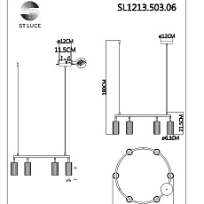 Подвесная люстра ST Luce KENDO SL1213.503.06 1