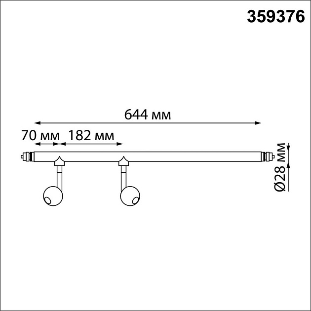 Трековый светодиодный светильник Novotech Konst Glat 359376 Фото № 2