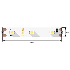 Светодиодная лента SWG 4,8W/m 60LED/m 3528SMD нейтральный белый 5M 006314