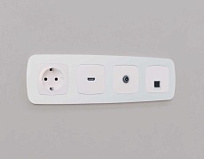 Лицевая панель ТВ-розетки AMBRELLA VOLT OP2130 1