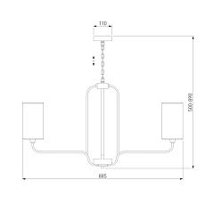 Подвесная люстра Eurosvet Purezza 60128/8 хром 1