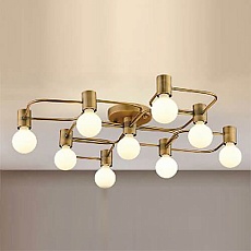 Потолочная люстра Italline Vega PL 6088/9 bronze 2