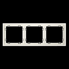 Рамка пластиковая S70 на 3 пост, (хлопок) Voltum VLS100313