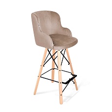 Барный стул Sheffilton SHT-ST39/S80 латте/прозрачный лак/черный 9117113601