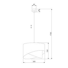 Подвесной светильник TK Lighting 4823 Grant Black 1