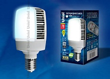Лампа светодиодная Uniel E40 70W 4000K матовая LED-M105-70W/NW/E40/FR ALV02WH UL-00001813 1