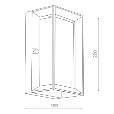 Уличный настенный светодиодный светильник ST Luce Cubista SL077.411.01 1