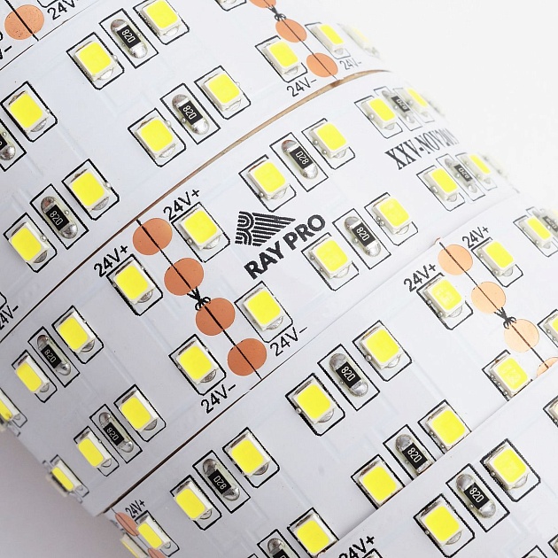Светодиодная лента Apeyron 38W/m 240LED/m 2835SMD холодный белый 5M 00-305 изображение 8 Светодиодная лента Apeyron 38W/m 240LED/m 2835SMD холодный белый 5M 00-305 Фото № 8